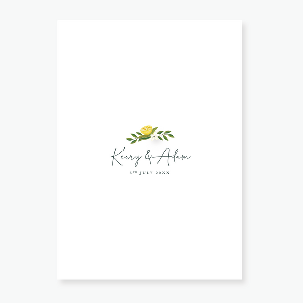 Lemon Garden Wedding Invitation