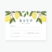 Lemon Garden RSVP Card