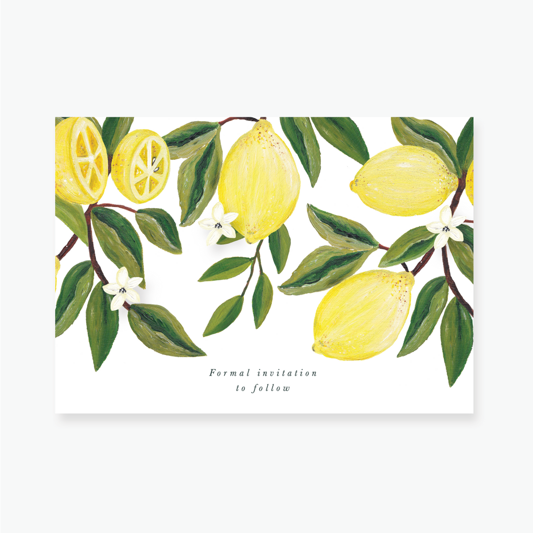 Lemon Garden Save the Date Card