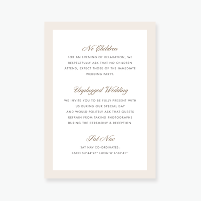 Luxe Enclosure Card