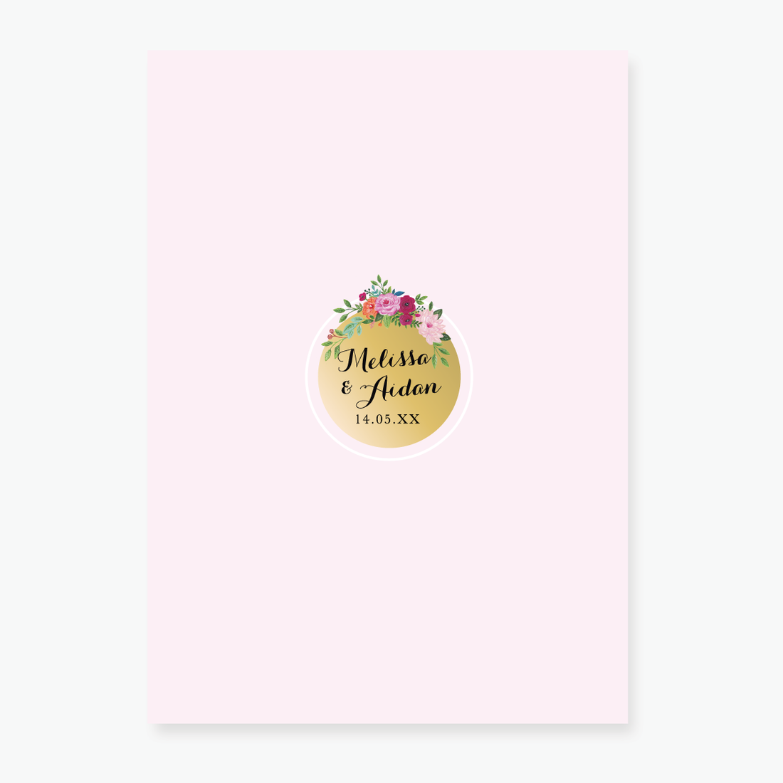 Wild Rose Save the Date Card